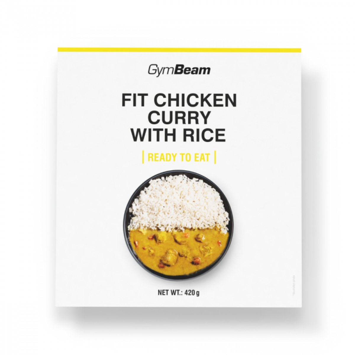 GymBeam FIT Kuracie kari s ryžou Ready to eat - Hmotnosť: 0,488 g | Balenie: 6 · záber 1