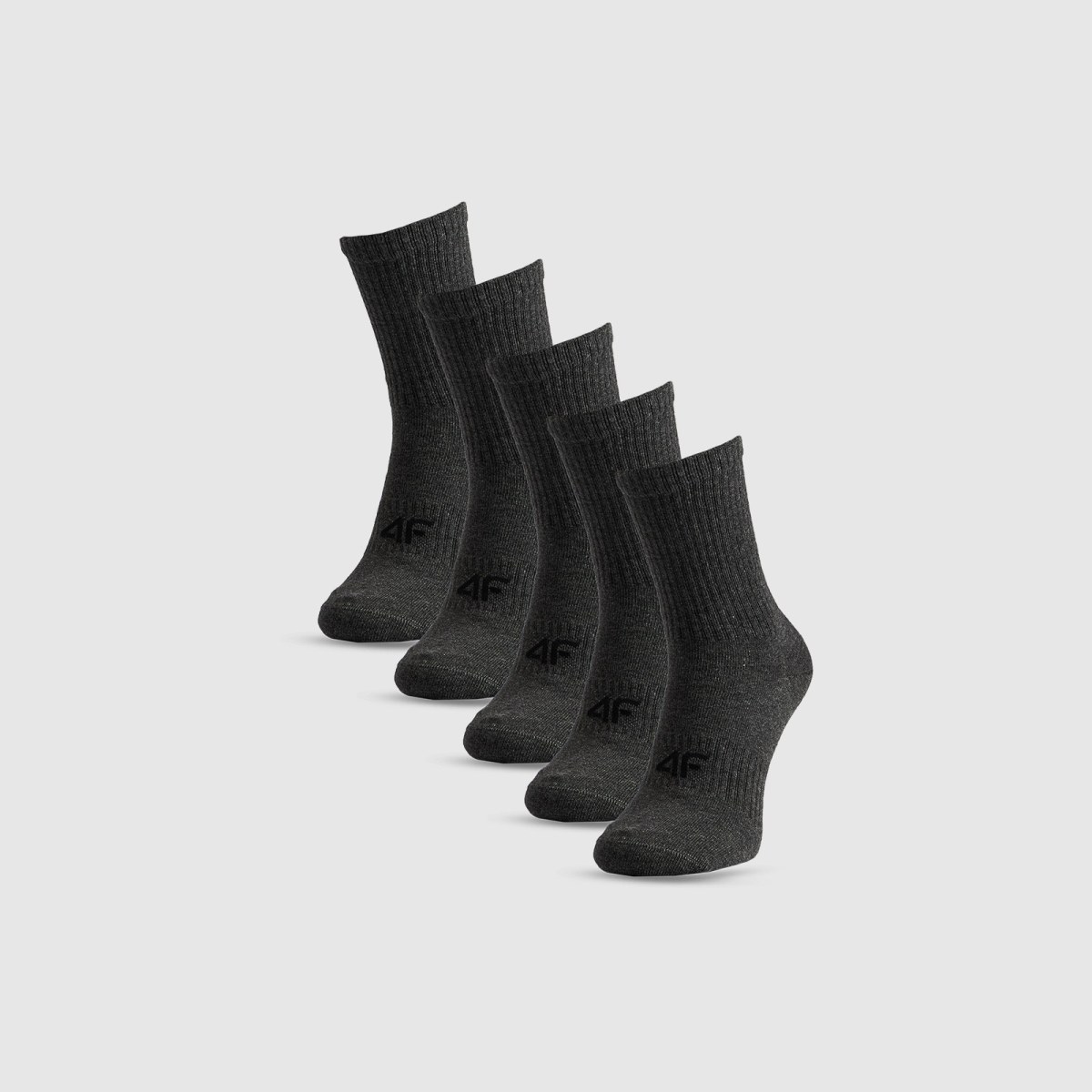 Ponožky dlhé (5-pack) pánske - sivé · záber 1