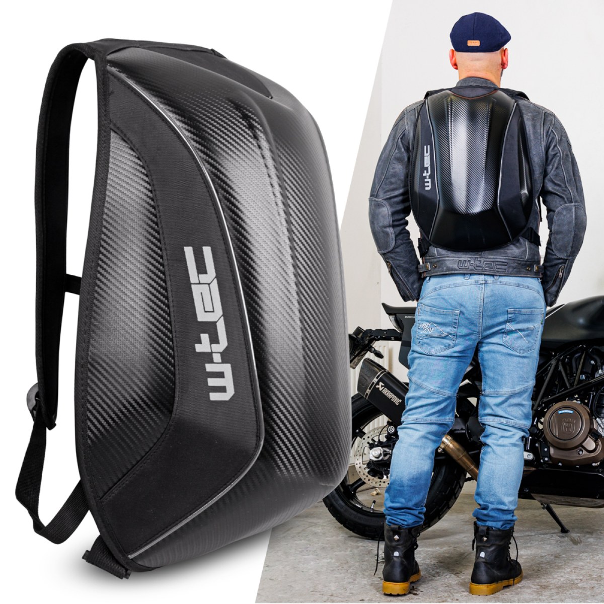 Škrupinový moto batoh W-TEC Shellter · záber 1