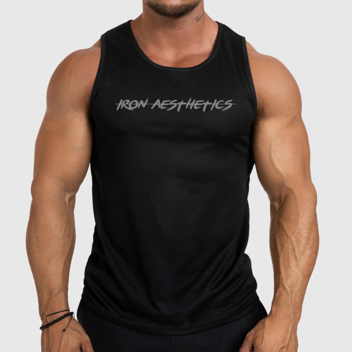 Pánske funkčné tielko Iron Aesthetics Sporty, čierne · záber 1