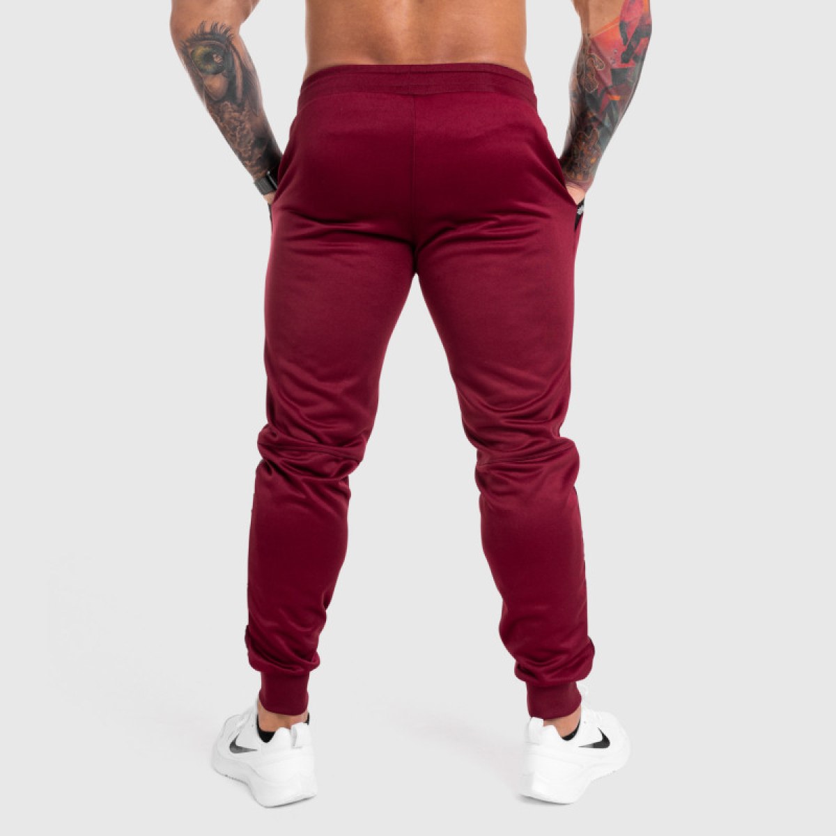 Jogger tepláky Iron Aesthetics Partial, bordové · záber 4