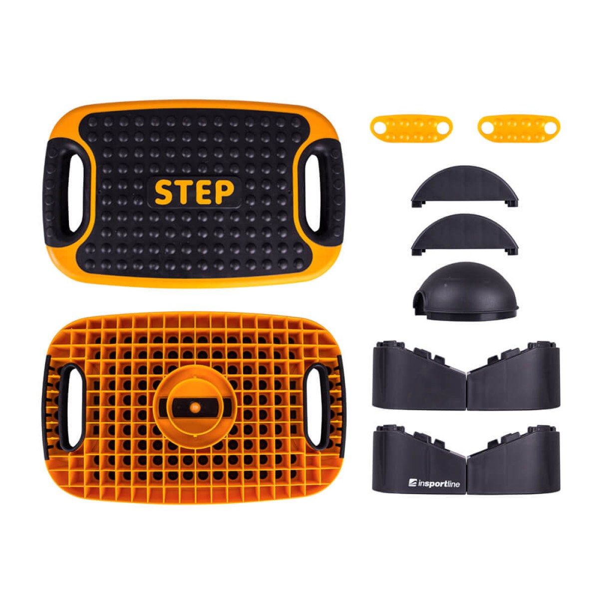 Multifunkčný aerobic step inSPORTline Multifun - Farba: Čierna · záber 3
