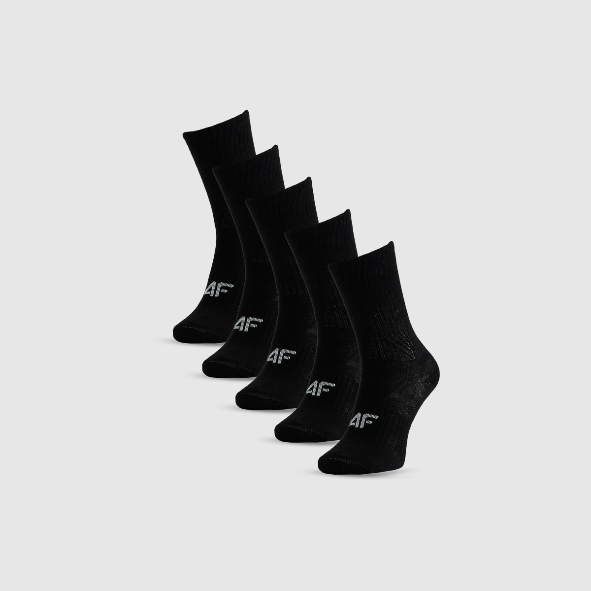 Dievčenské dlhé ponožky (5-pack) - čierne · záber 1