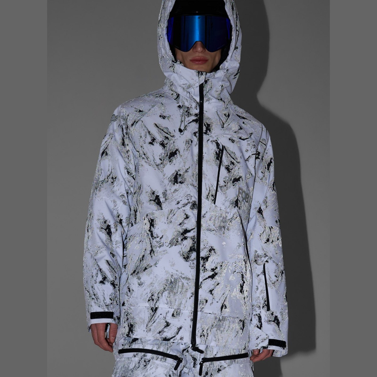Snowboardová bunda membrána 15000 pánska - multicolor · záber 2