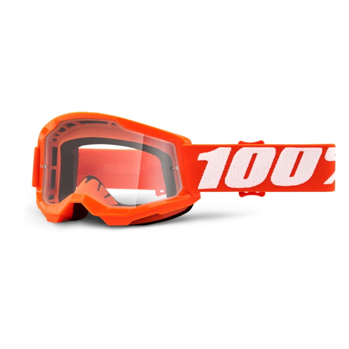 100% Strata 2 Youth Orange oranžová, číre plexi · záber 1
