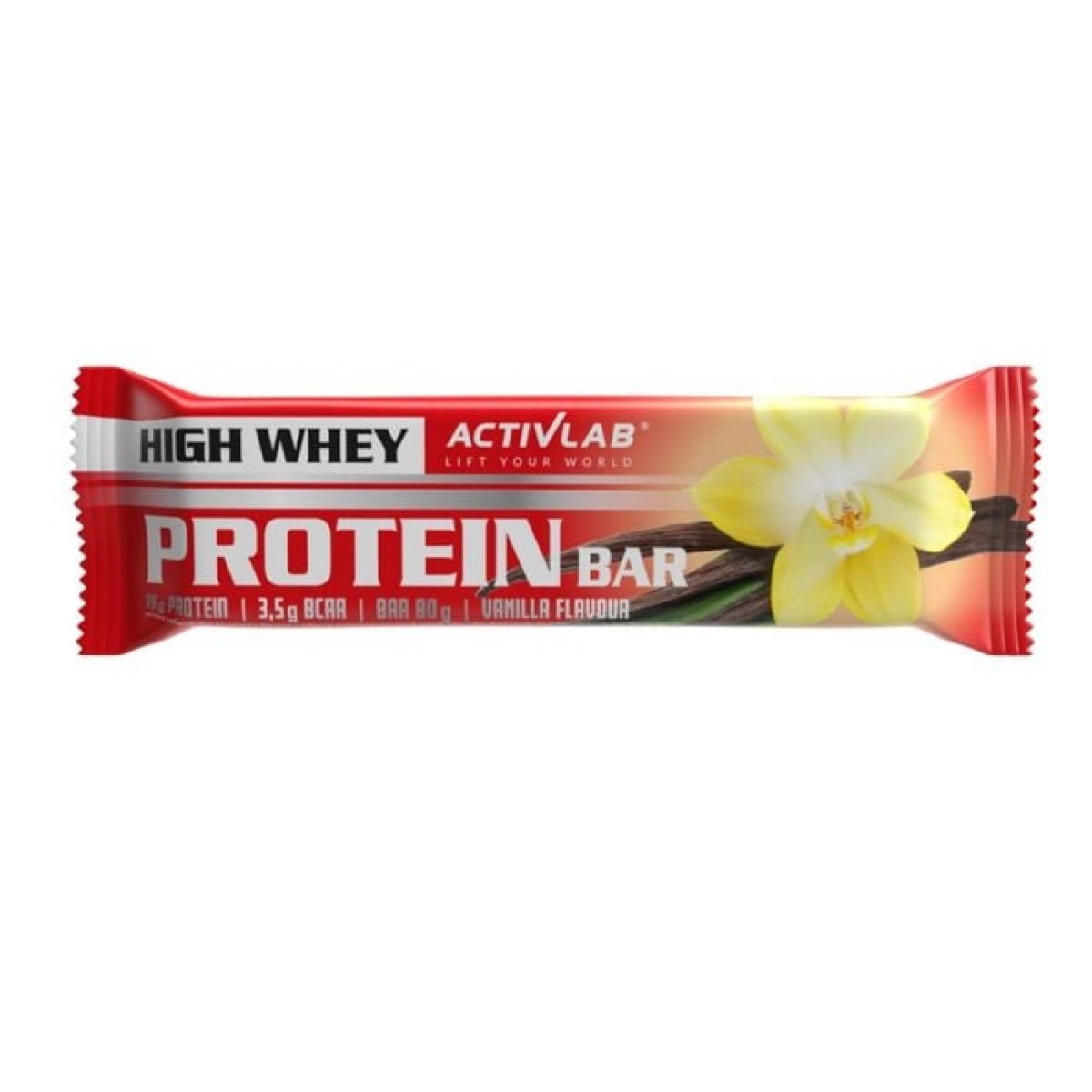 ActivLab Proteínová tyčinka High Whey vanilka - Príchuť: Vanilka | Hmotnosť: 0,08 kg | Balenie: 24 · záber 1