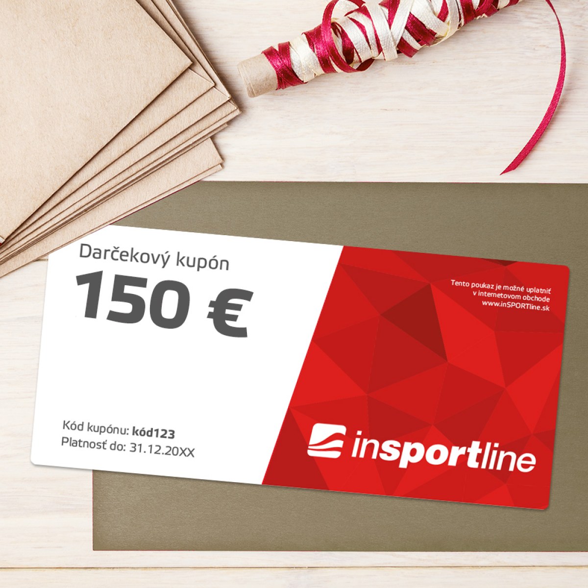 inSPORTline Vouchers Darčekový poukaz - 150 € pre nákup na eshope · záber 1