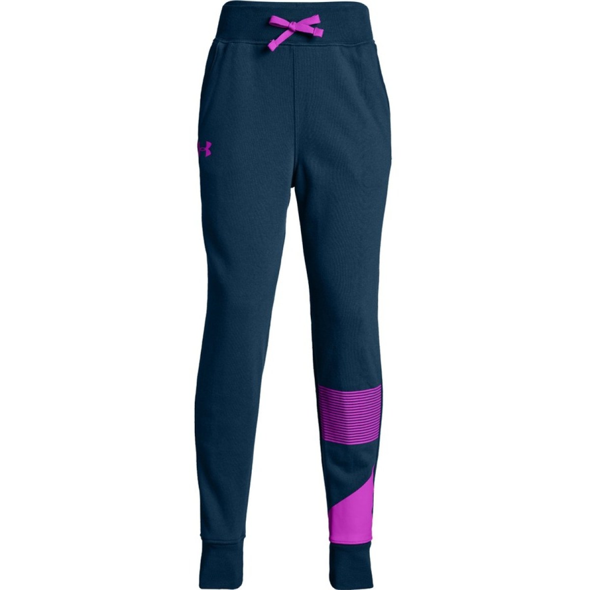 Under Armour Rival Jogger Techno Teal / / Fluo Fuchsia - YXS · záber 1