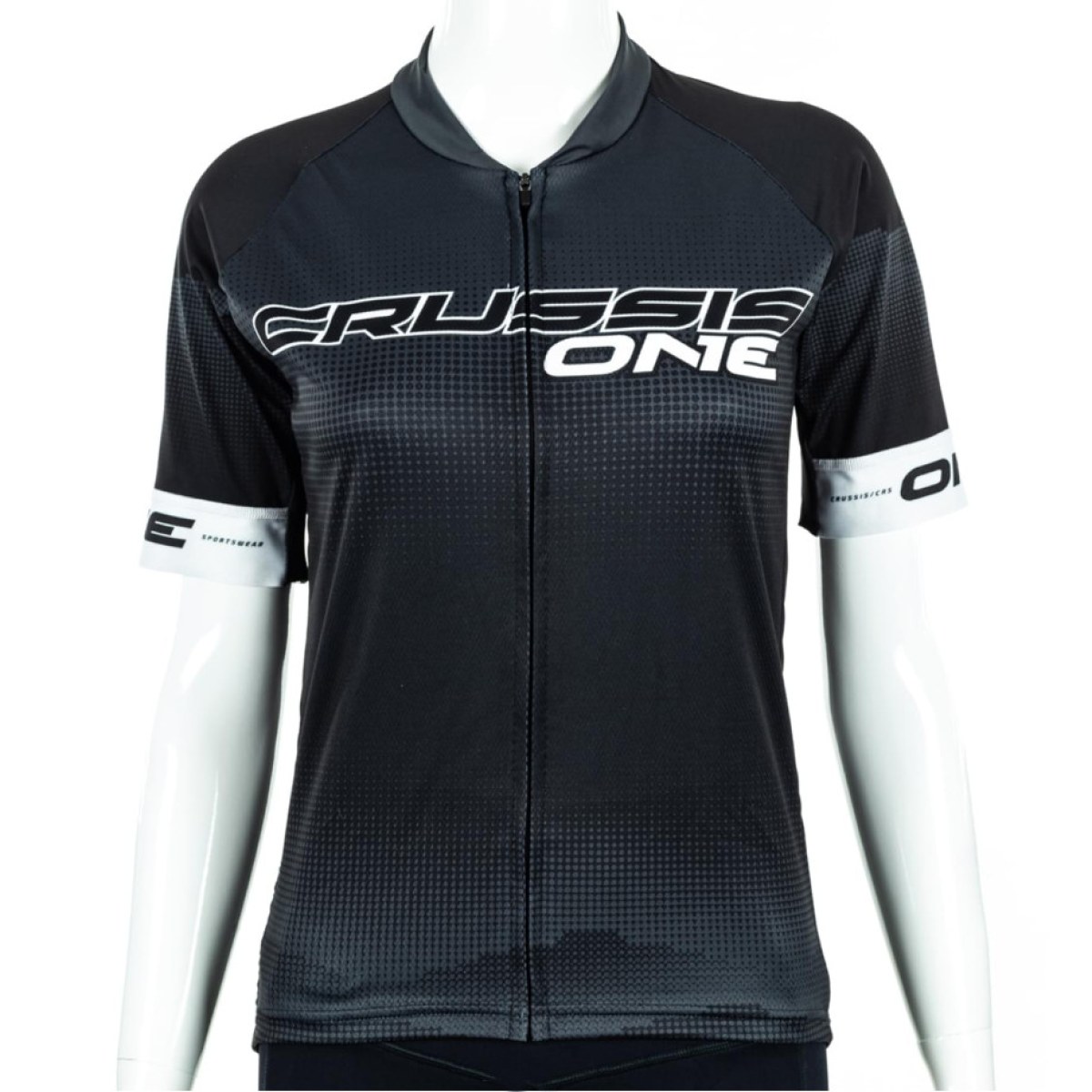 Crussis Cyklistický dres ONE CSW-059 čierna/biela - S · záber 1