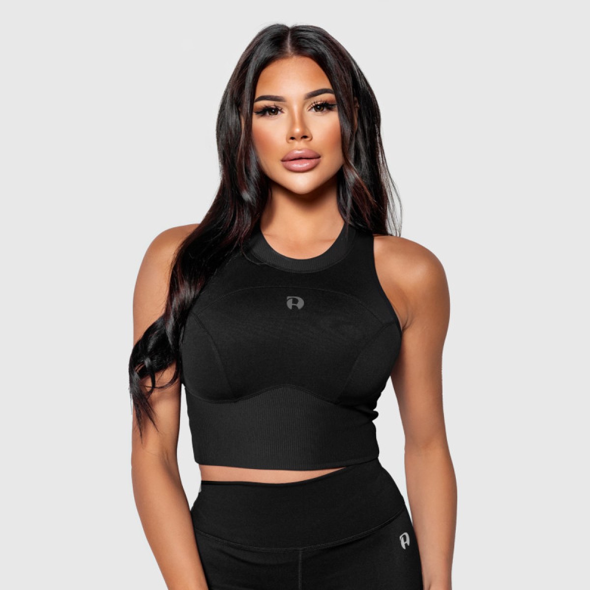 Športová podprsenka Iron Aesthetics High Impact, čierna · záber 1