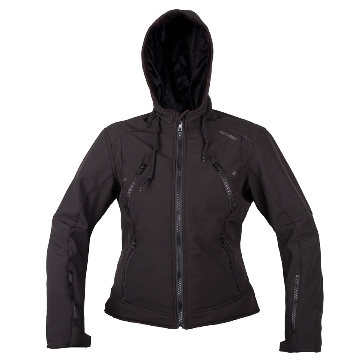 Dámska softshellová moto bunda W-TEC Dyte - Veľkosť: XS | Farba: Čierna · záber 1