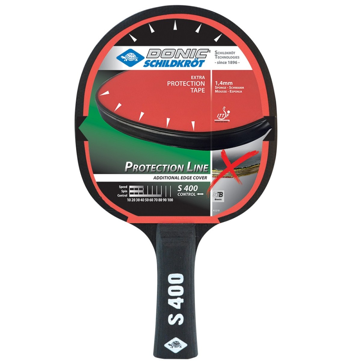 Raketa na stolný tenis DONIC Protection Line S400 · záber 1