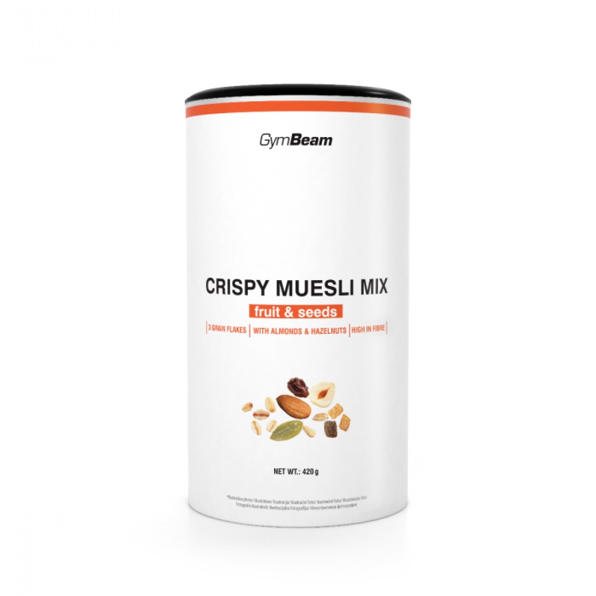 GymBeam Crispy Muesli Mix ovocie a semienka · záber 1