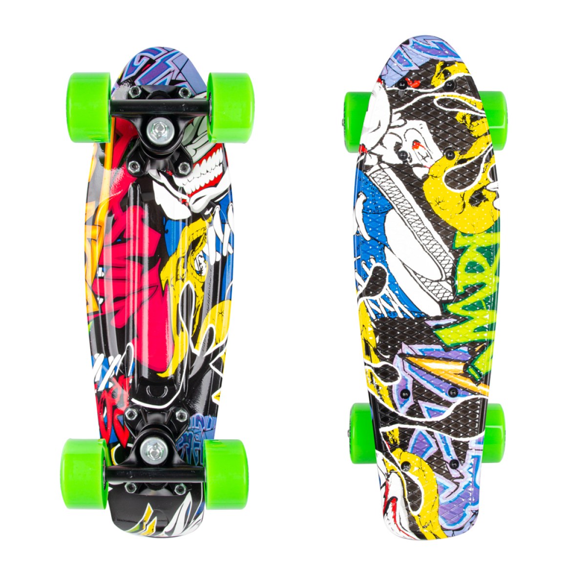 Mini pennyboard WORKER - Farba: Zelená · záber 1