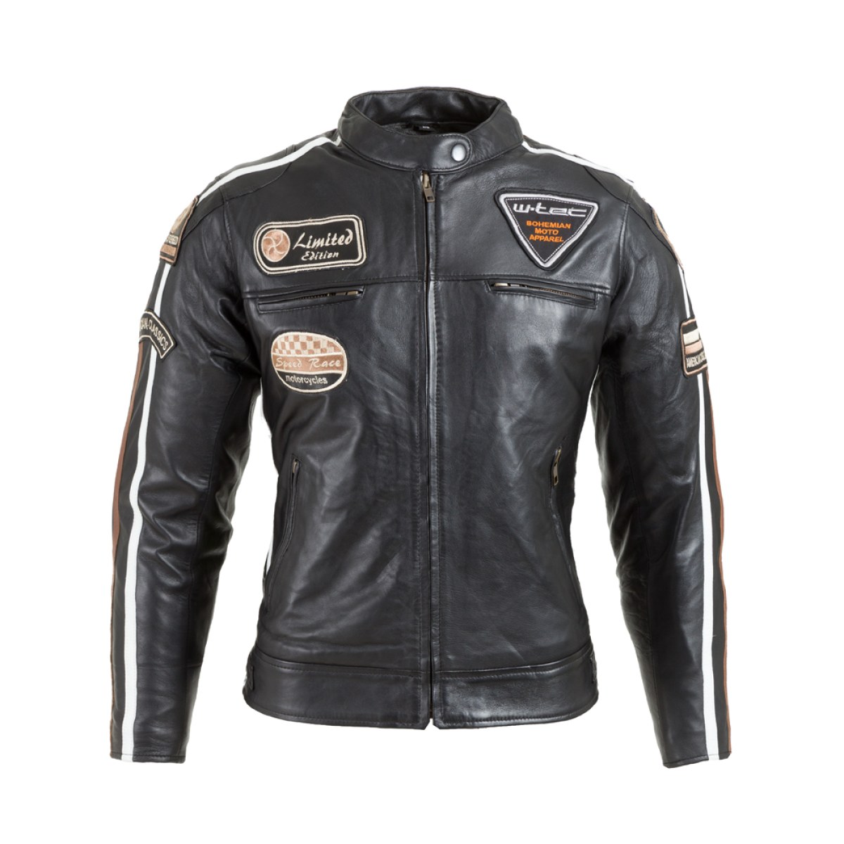 Dámska kožená moto bunda W-TEC Sheawen Lady Black - Veľkosť: M · záber 1