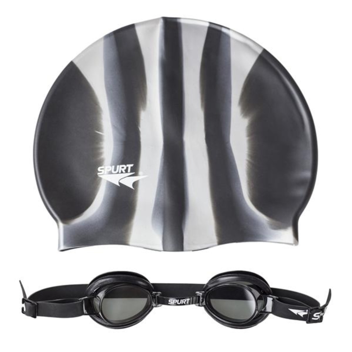 Detské plavecké okuliare SPURT ZEBRA 1100 s čiapkou · záber 1
