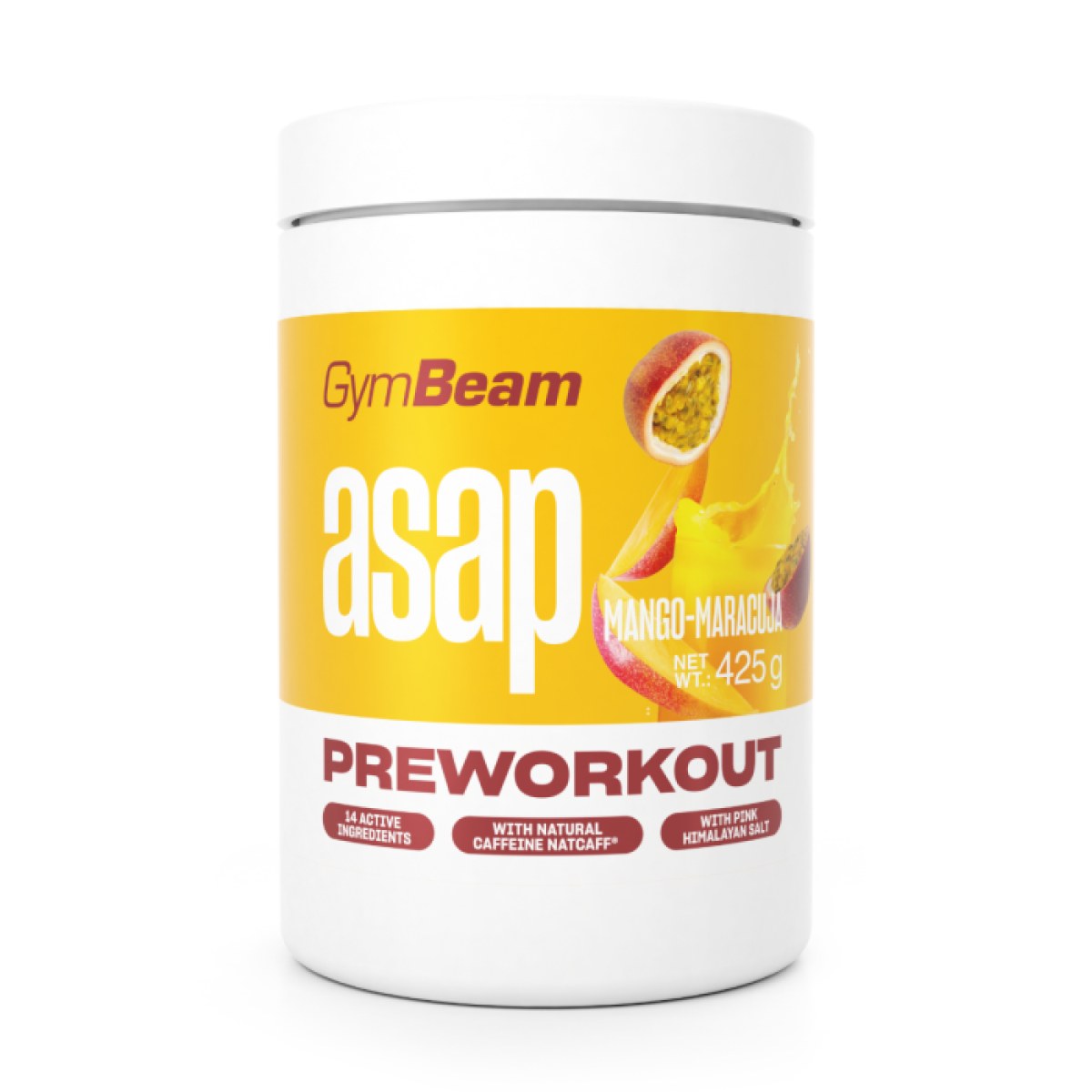 GymBeam ASAP Pre-Workout mango marakuja · záber 1