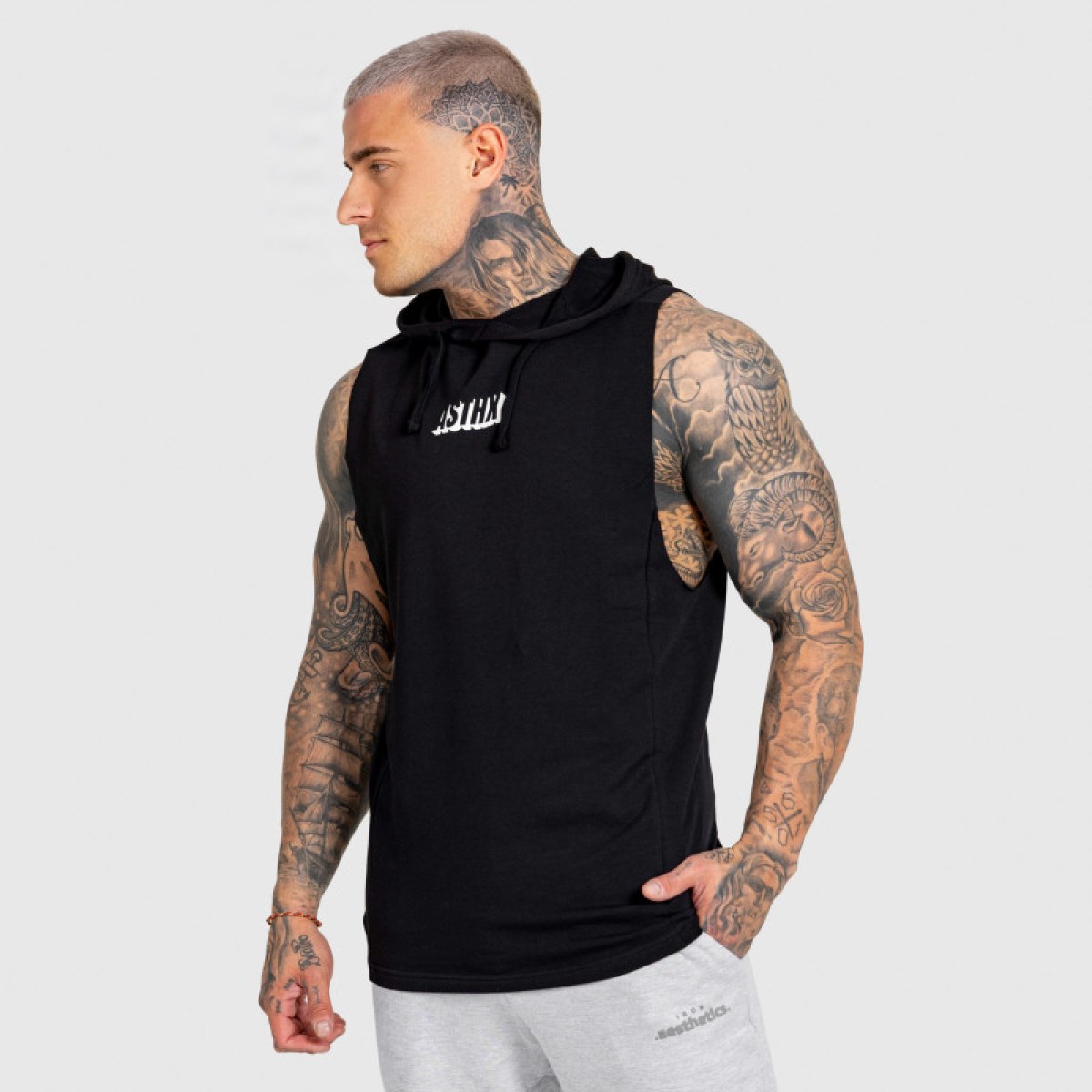 Pánske tričko bez rukávov Iron Aesthetics Core, čierne · záber 5