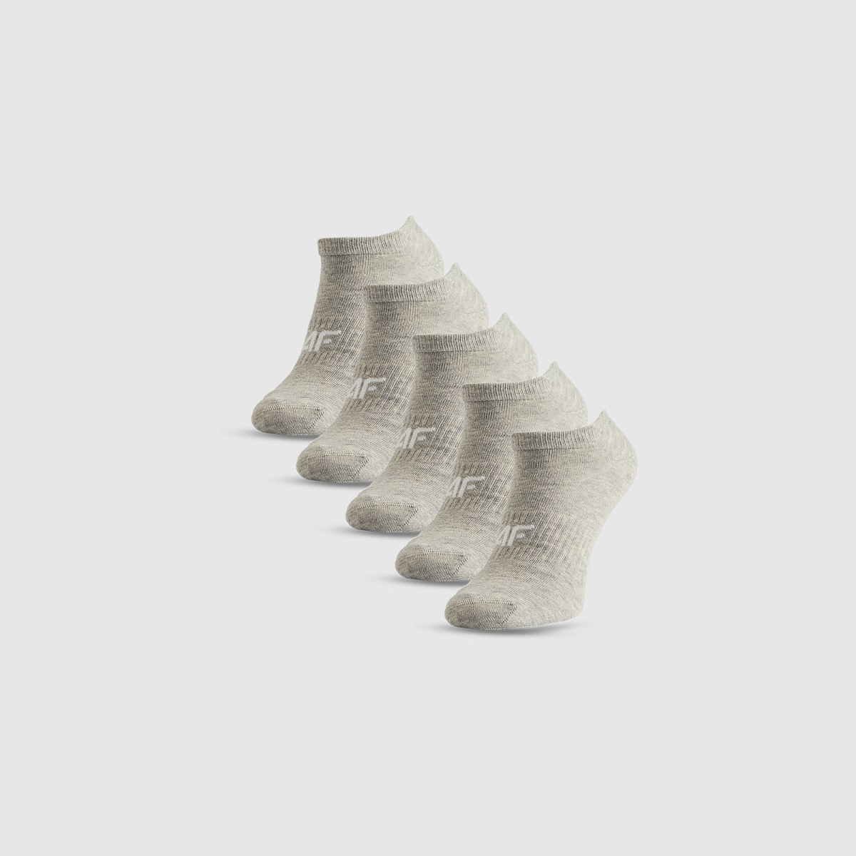 Ponožky členkové (5-pack) dámske - sivé · záber 1