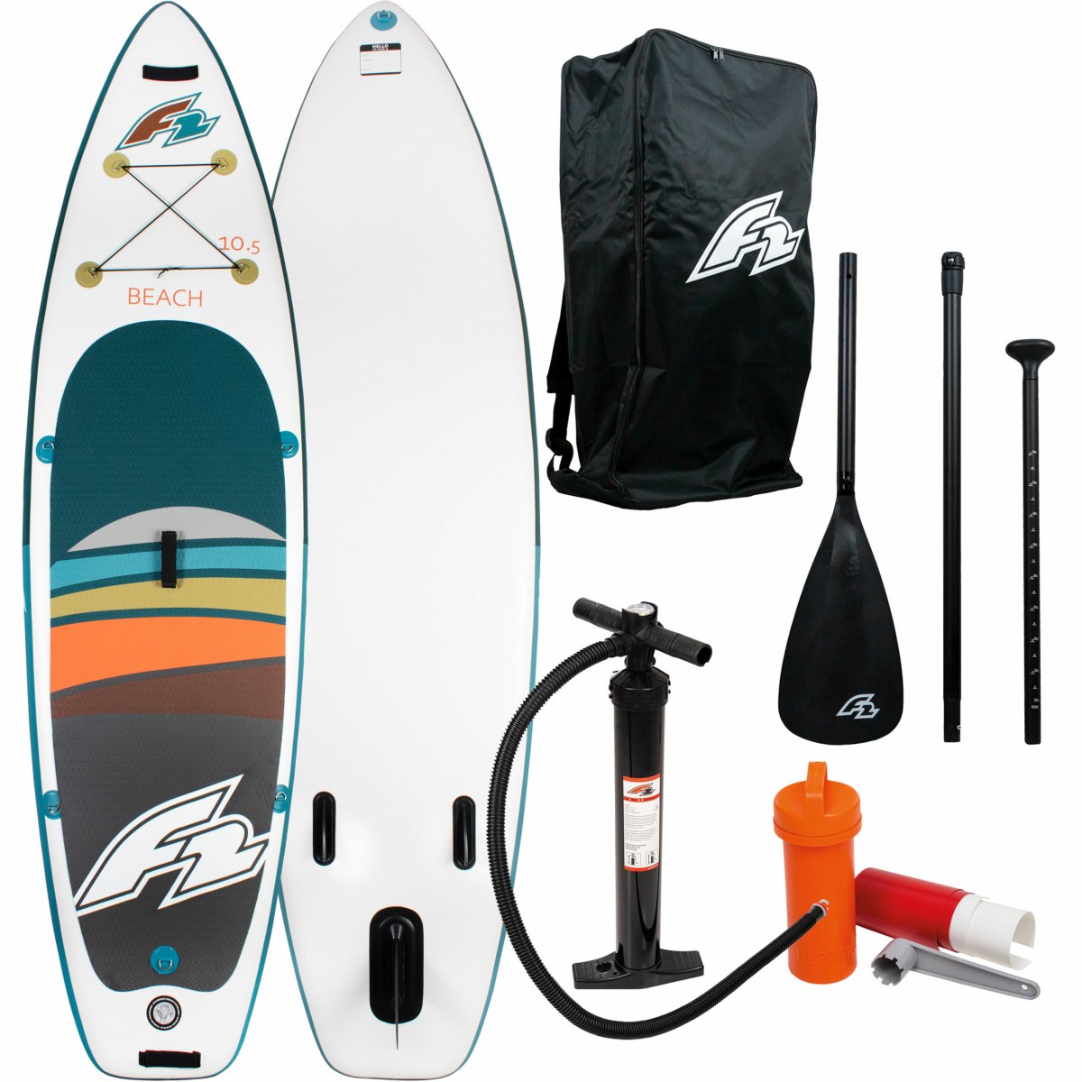 F2 iSUP Beach Bomber Stand-Up-Paddle Set · záber 1