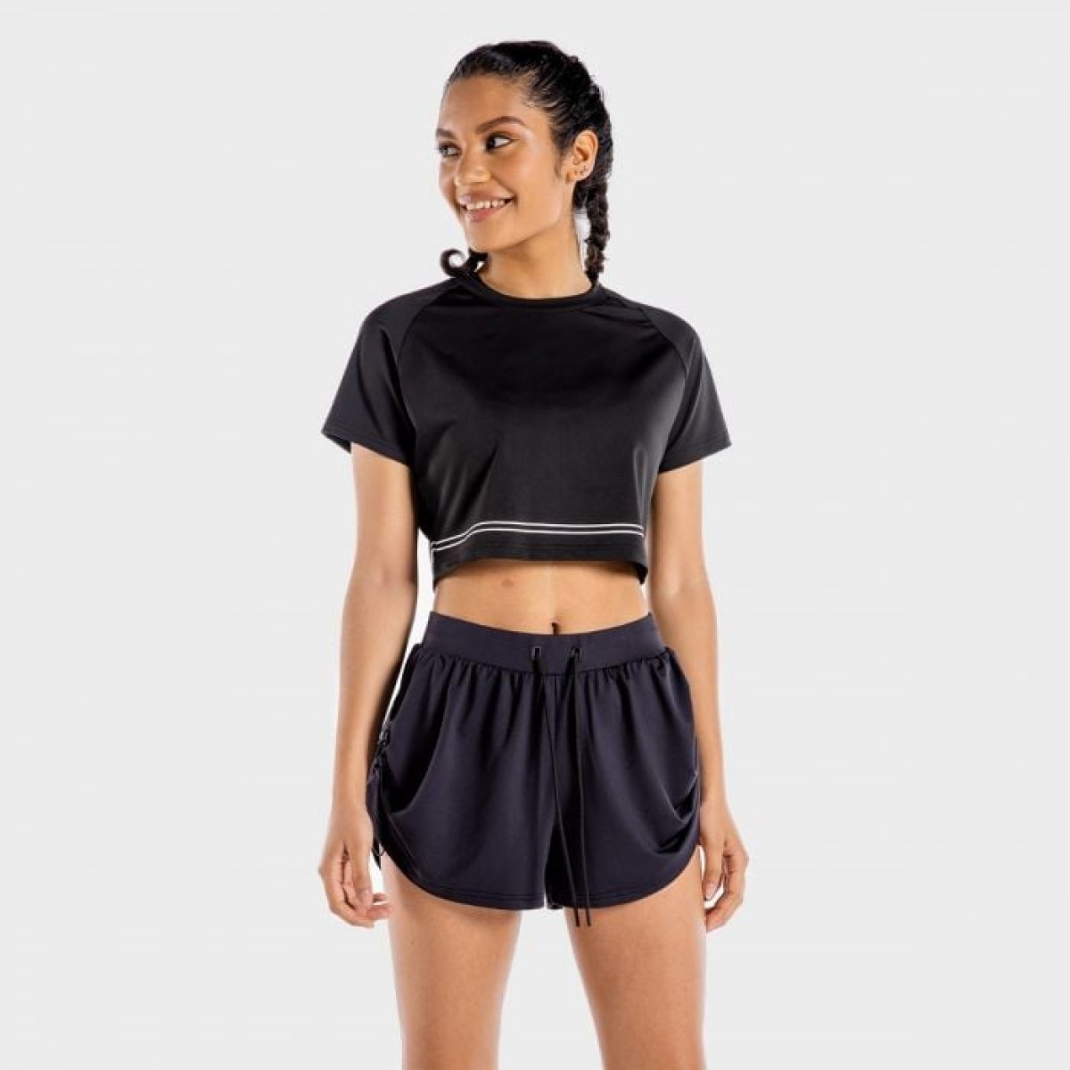 SQUATWOLF Dámske tričko Flux CropTop Onyx XS · záber 1