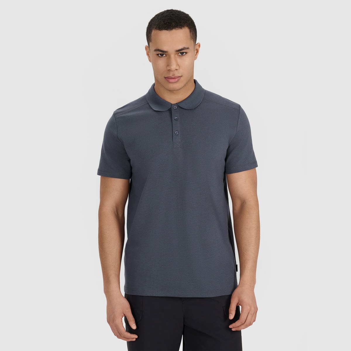 Pánske regular polo tričko - sivé · záber 1