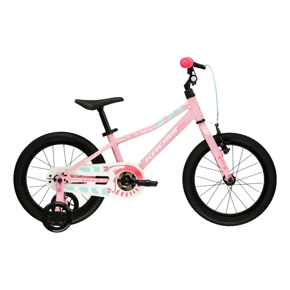 Kross Mini 4.0 16" - model 2026 ružová/biela/lesk - 9" (100-120 cm) · záber 1