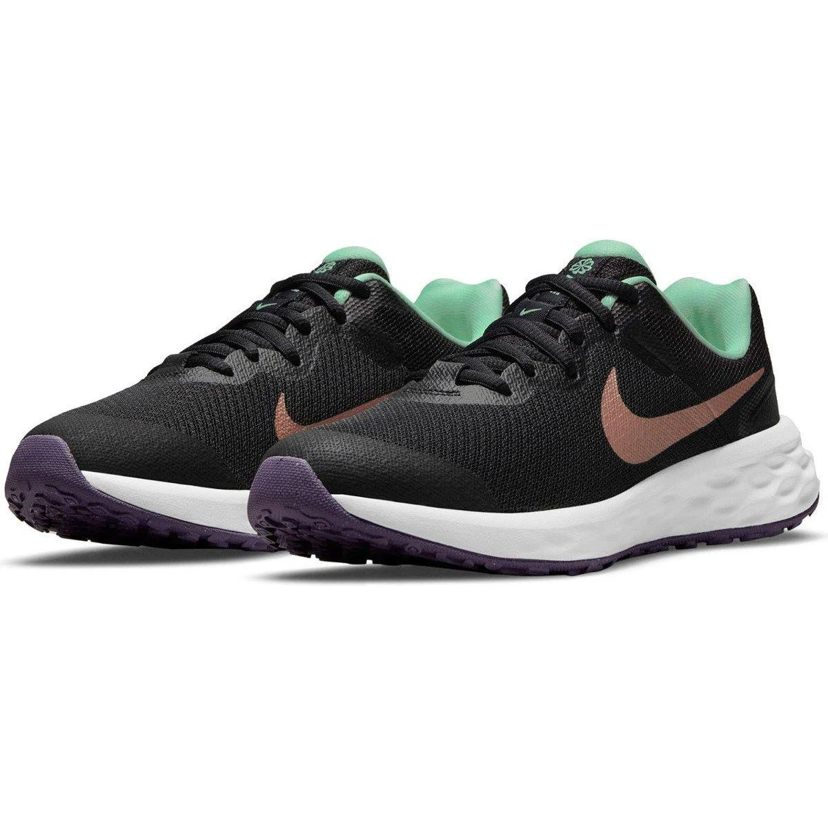 Nike Revolution 6 Road Older Kids - Veľkosť: 38 | Farba: Čierna · záber 3