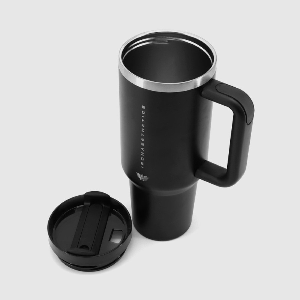 Nerezový termohrnček Iron Aesthetics City Tumbler 1200 ml, čierny · záber 2