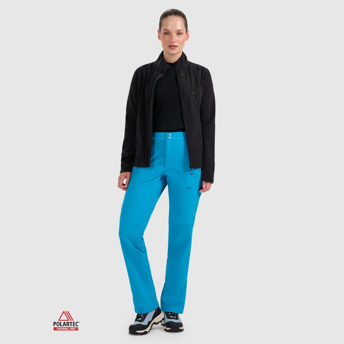 Dámsky Polartec fleece so stojačikom regular - čierny · záber 2