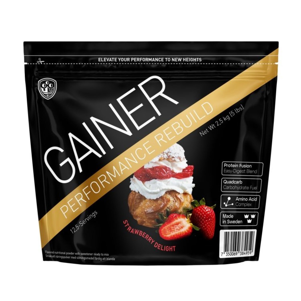 Gainer Performance Rebuild - Swedish Supplements 2500 g Vanilla Milkshake · záber 1
