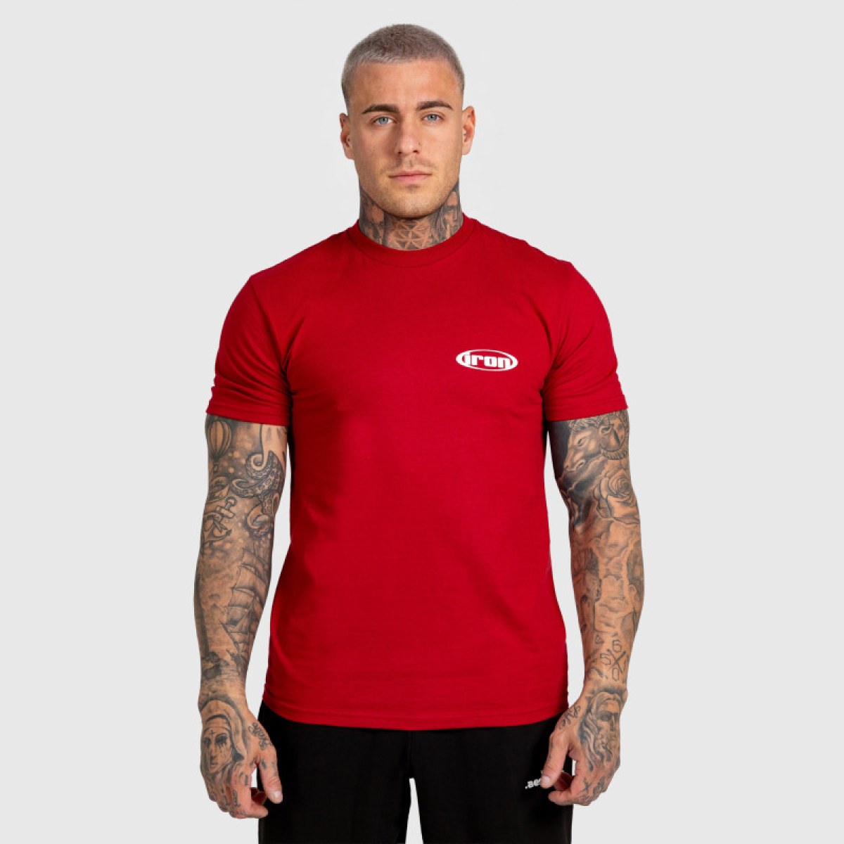 Pánske tričko Iron Aesthetics Loop, červené · záber 2