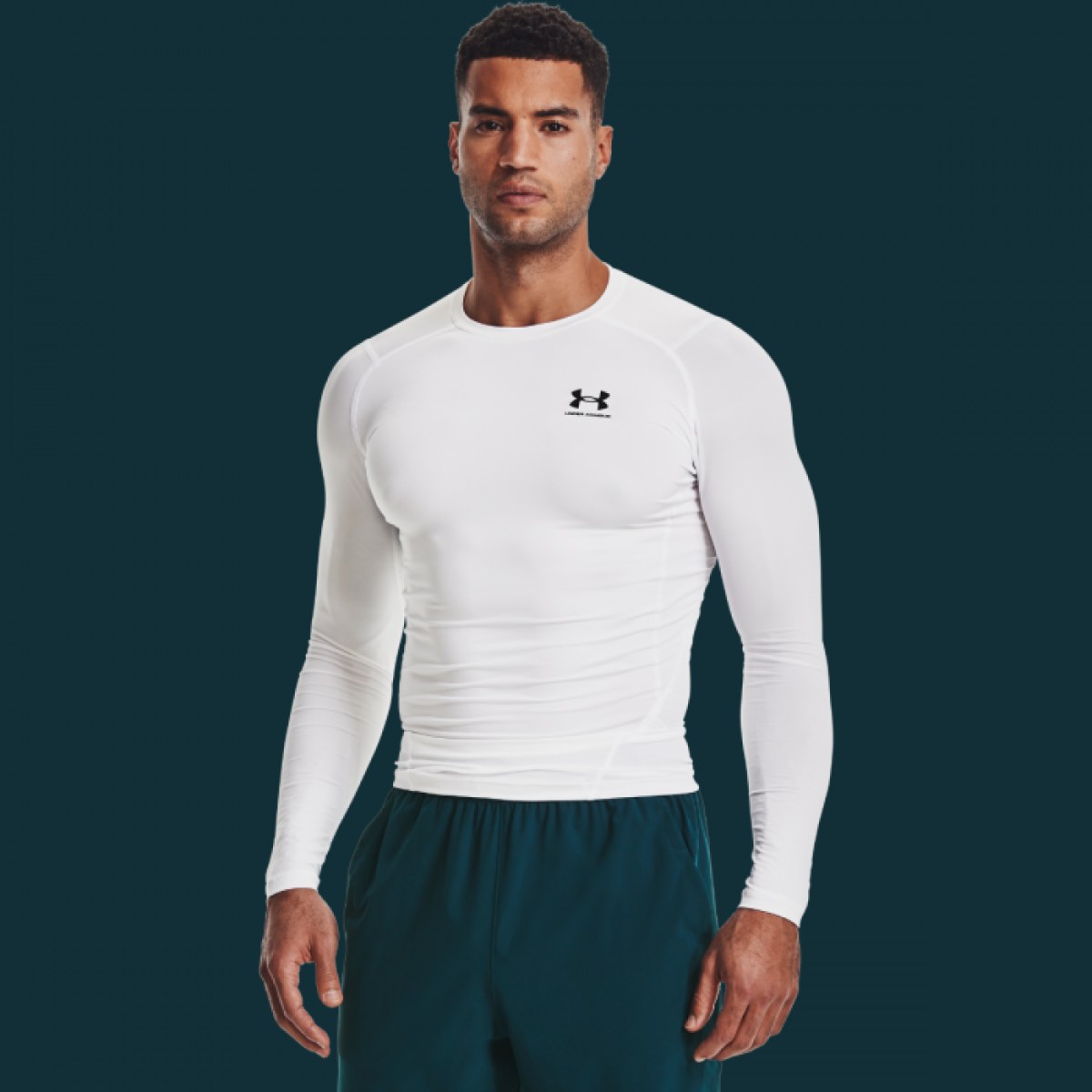 Under Armour Kompresné tričko HG Armour Comp LS White XXL · záber 1