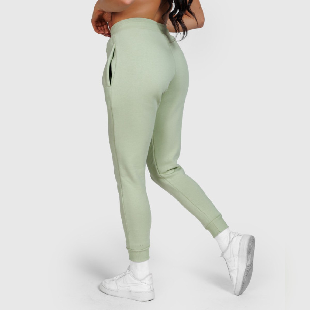 Dámske športové tepláky Iron Aesthetics Comfy, zelené · záber 5