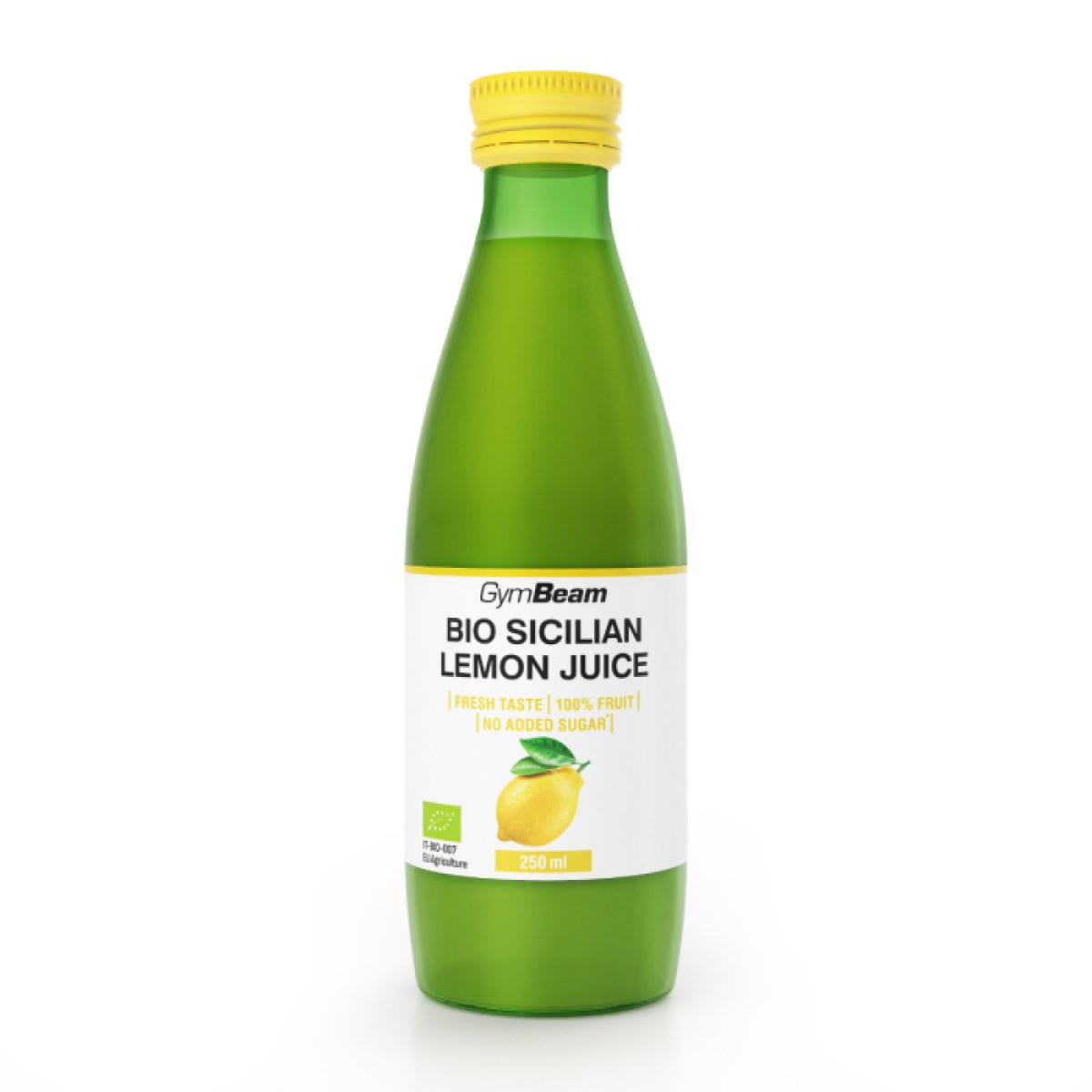 GymBeam BIO Šťava zo sicílskych citrónov - Objem: 250 ml | Hmotnosť: 0,434 g | Balenie: 12 · záber 1