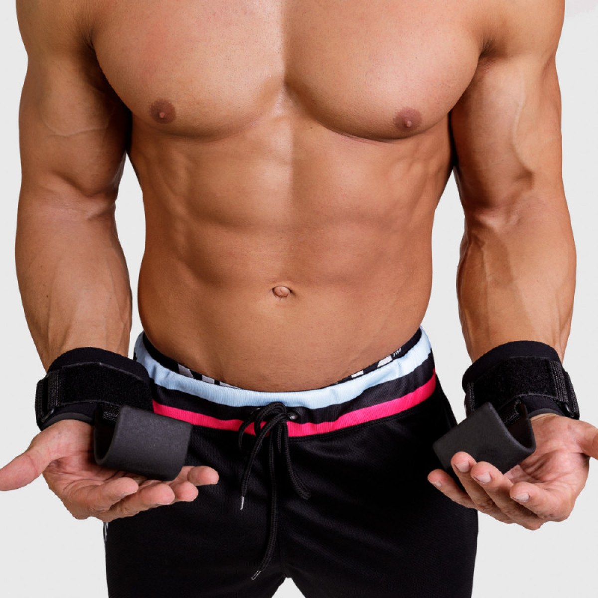 Fitness háky Iron Aesthetics Lifting hooks, čierne · záber 3