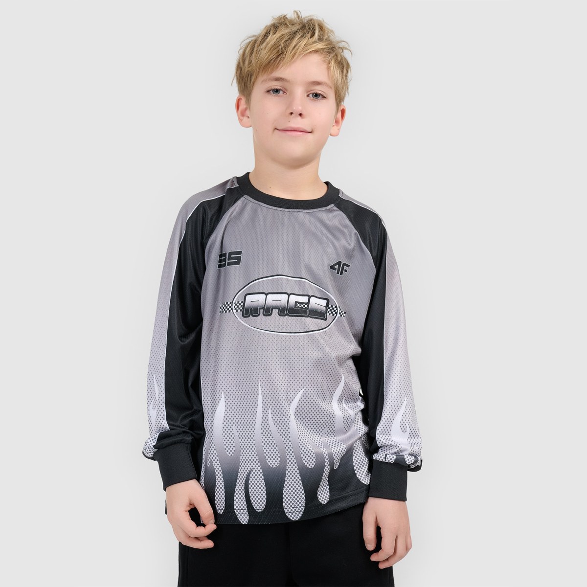 Chlapčenský rýchloschnúci loose longsleeve - multicolor · záber 1