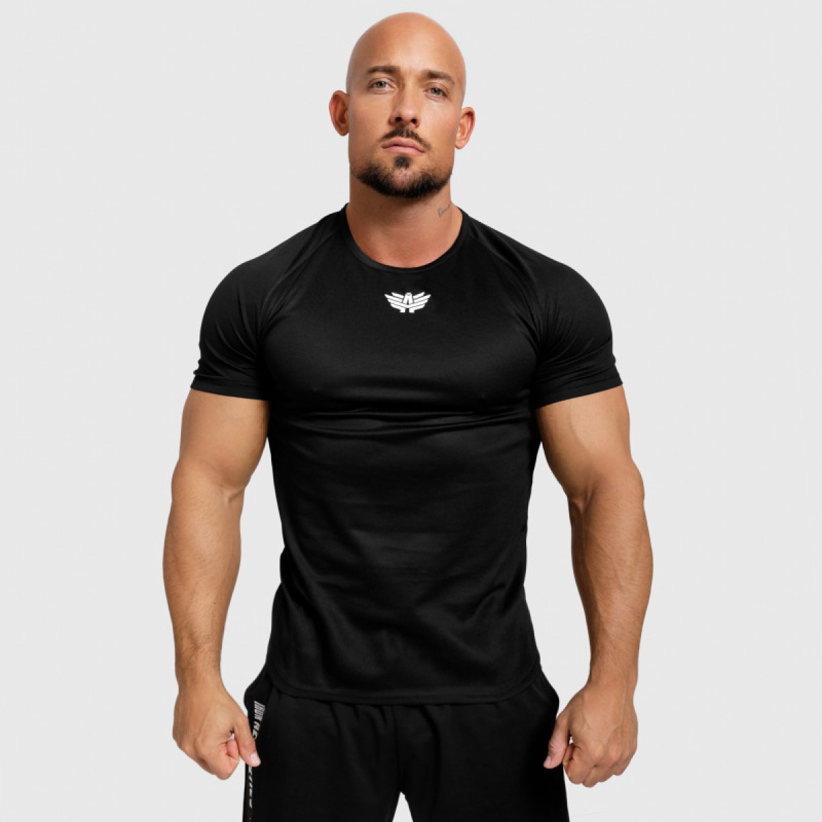 Pánske funkčné tričko Iron Aesthetics Performance, čierne · záber 3
