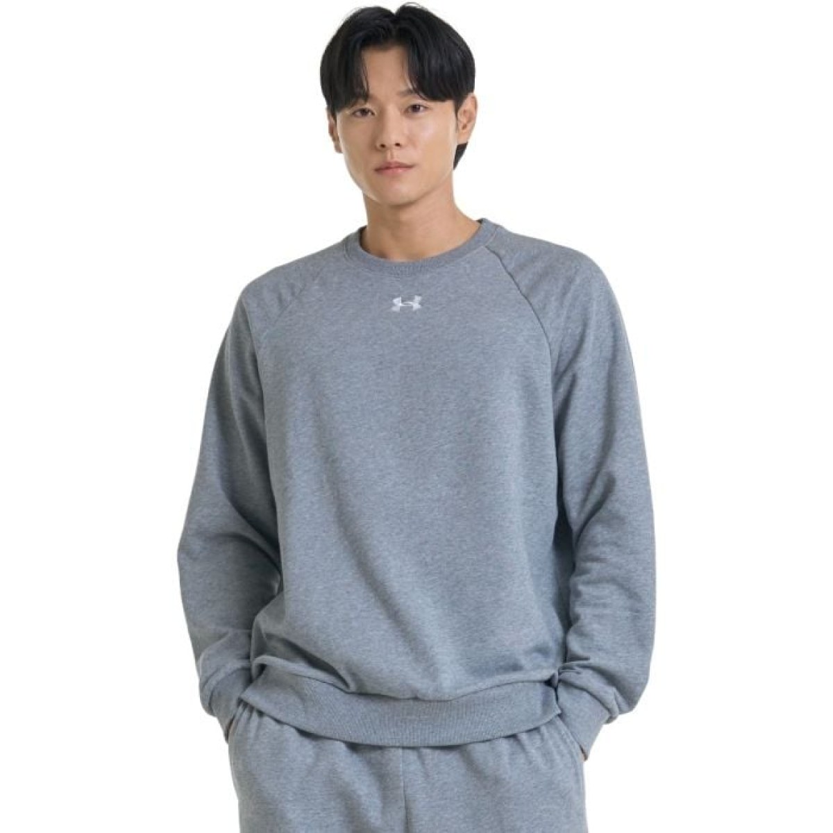 Under Armour Mikina UA Rival Fleece Crew Grey MM · záber 1