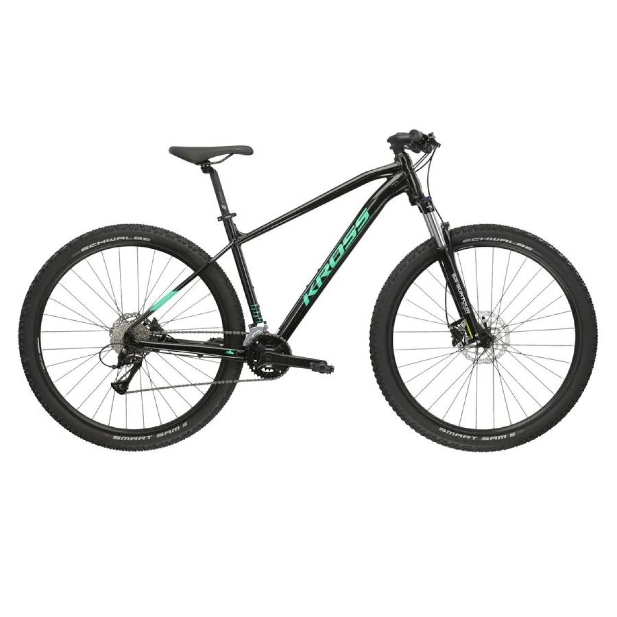 Kross Level 1.0 PW GL 29" - model 2024 čierno-zelená - L (19", 180-188 cm) · záber 1