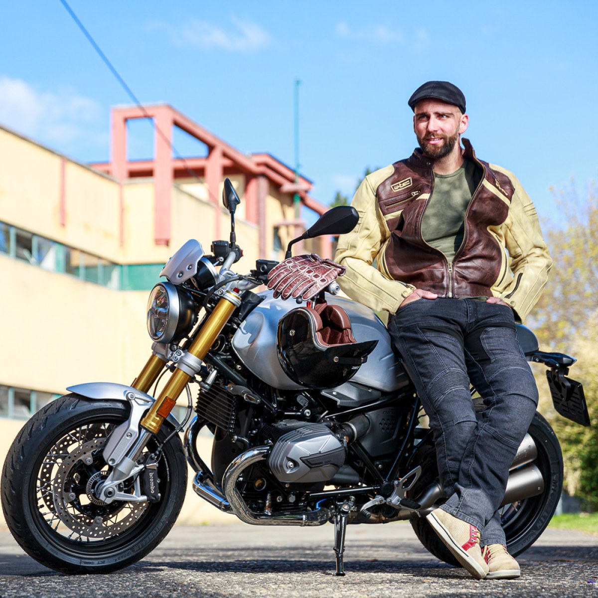 Pánske moto jeansy W-TEC Alfred CE - Veľkosť: 5XL · záber 4