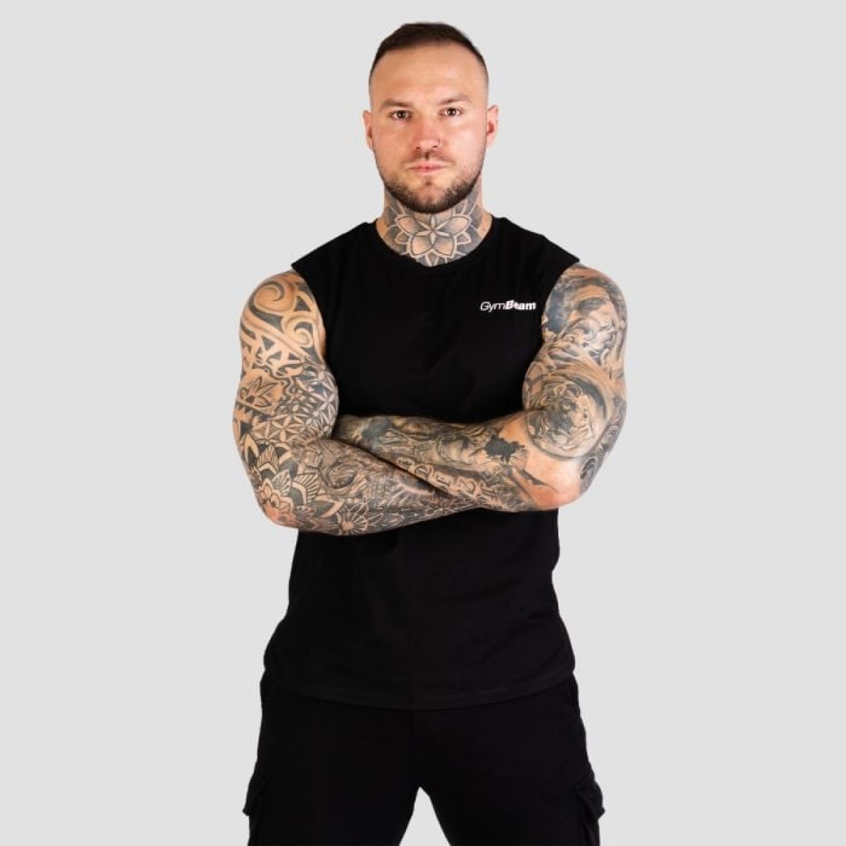 GymBeam Men‘s TRN TankTop Black MM · záber 1