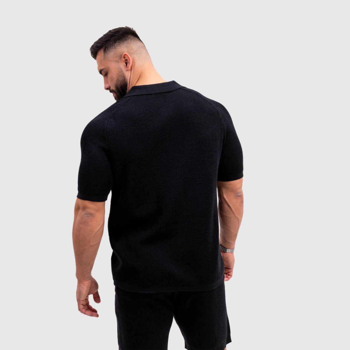 Pánska pletená súprava Iron Aesthetics Vibe, čierna · záber 3