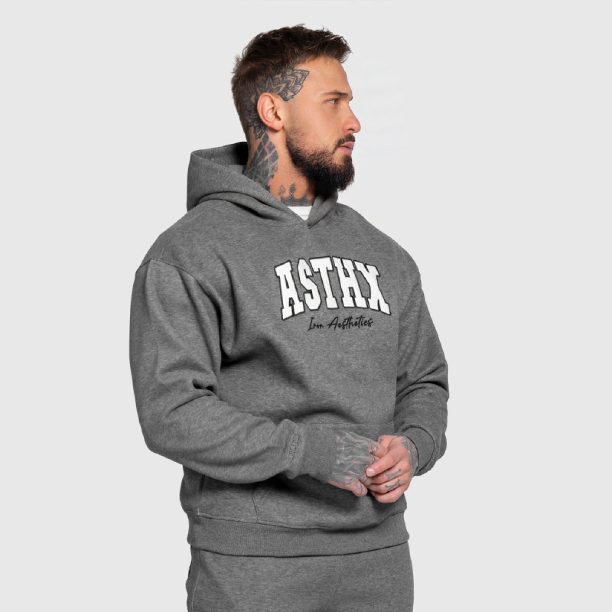 Tepláková súprava Iron Aesthetics ASTHX, sivá · záber 5
