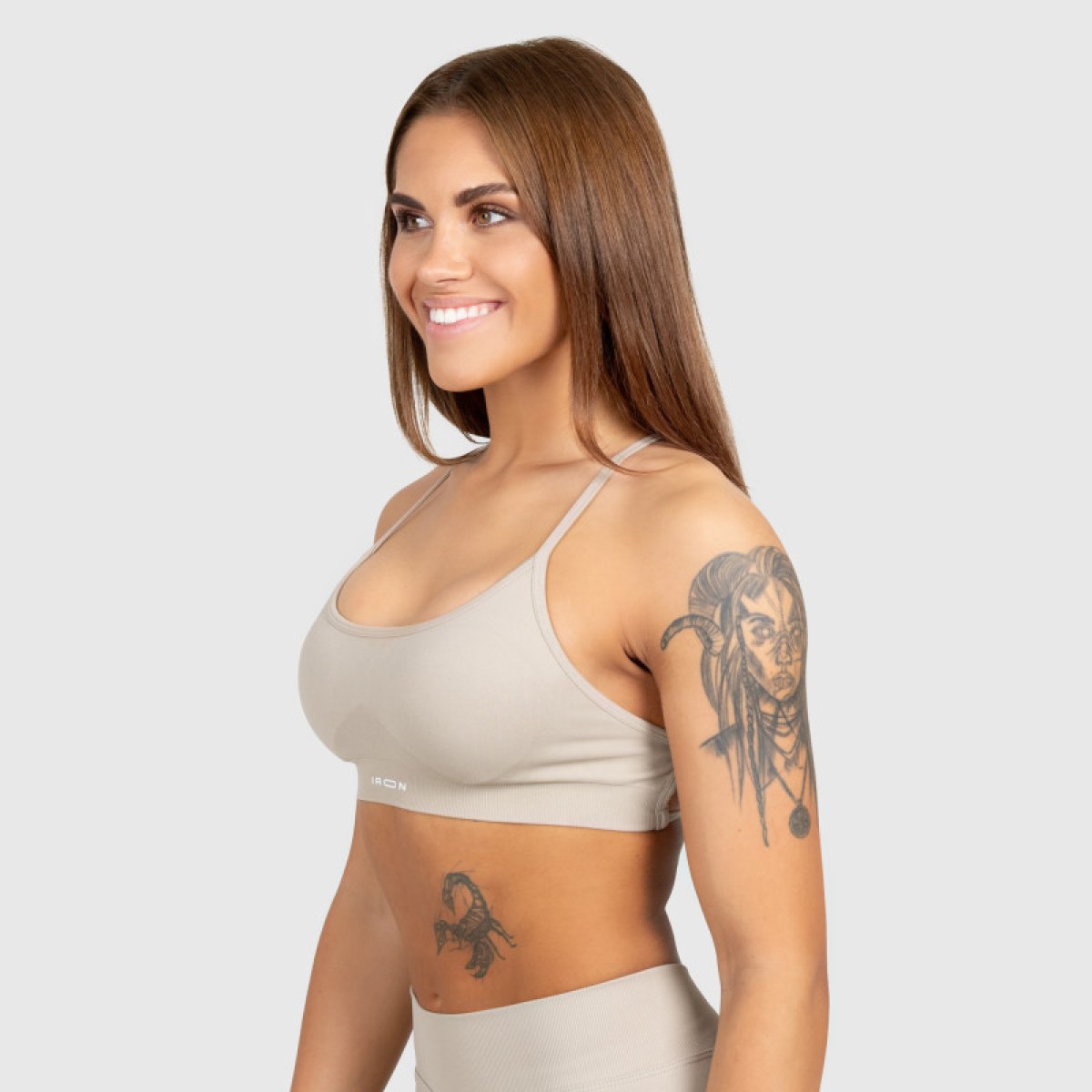 Športová podprsenka Iron Aesthetics Shape, béžová · záber 4