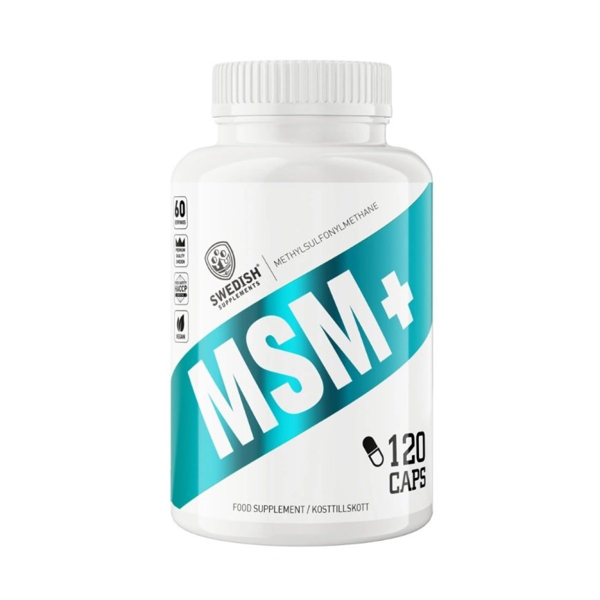 MSM+ - Swedish Supplements 120 kaps. · záber 1