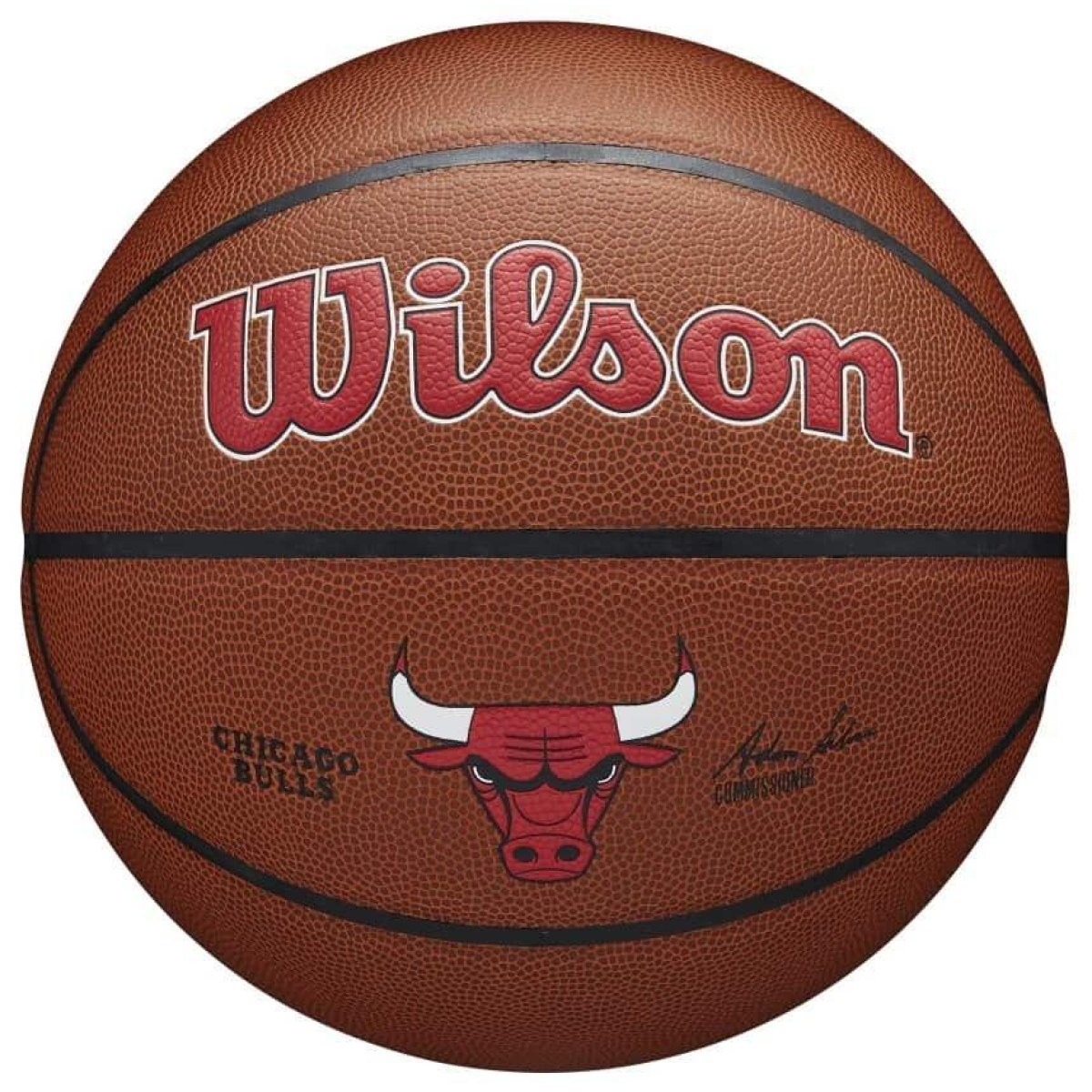 Wilson NBA Team Composite Chicago Bulls - Veľkosť: 7 | Farba: Hnedá · záber 1