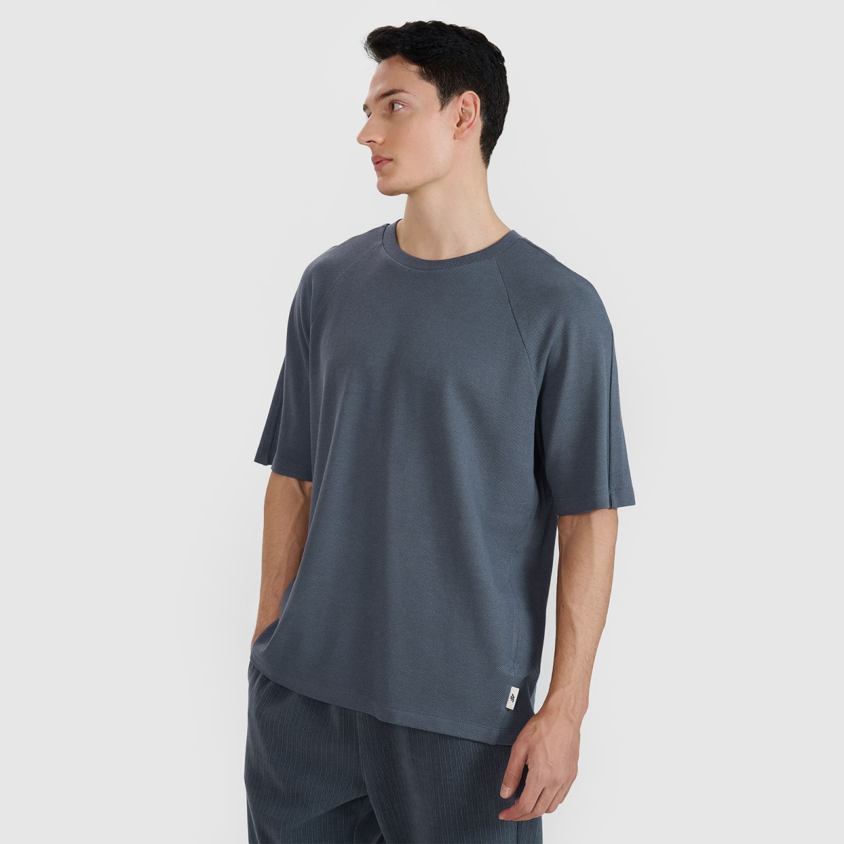 Pánske oversize tričko s prísadou modalu - šedé · záber 1