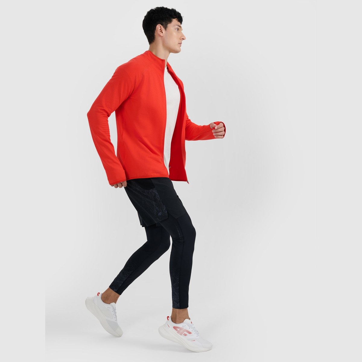 Nízke bežecké topánky Flow Run 1.0 unisex - biele · záber 2