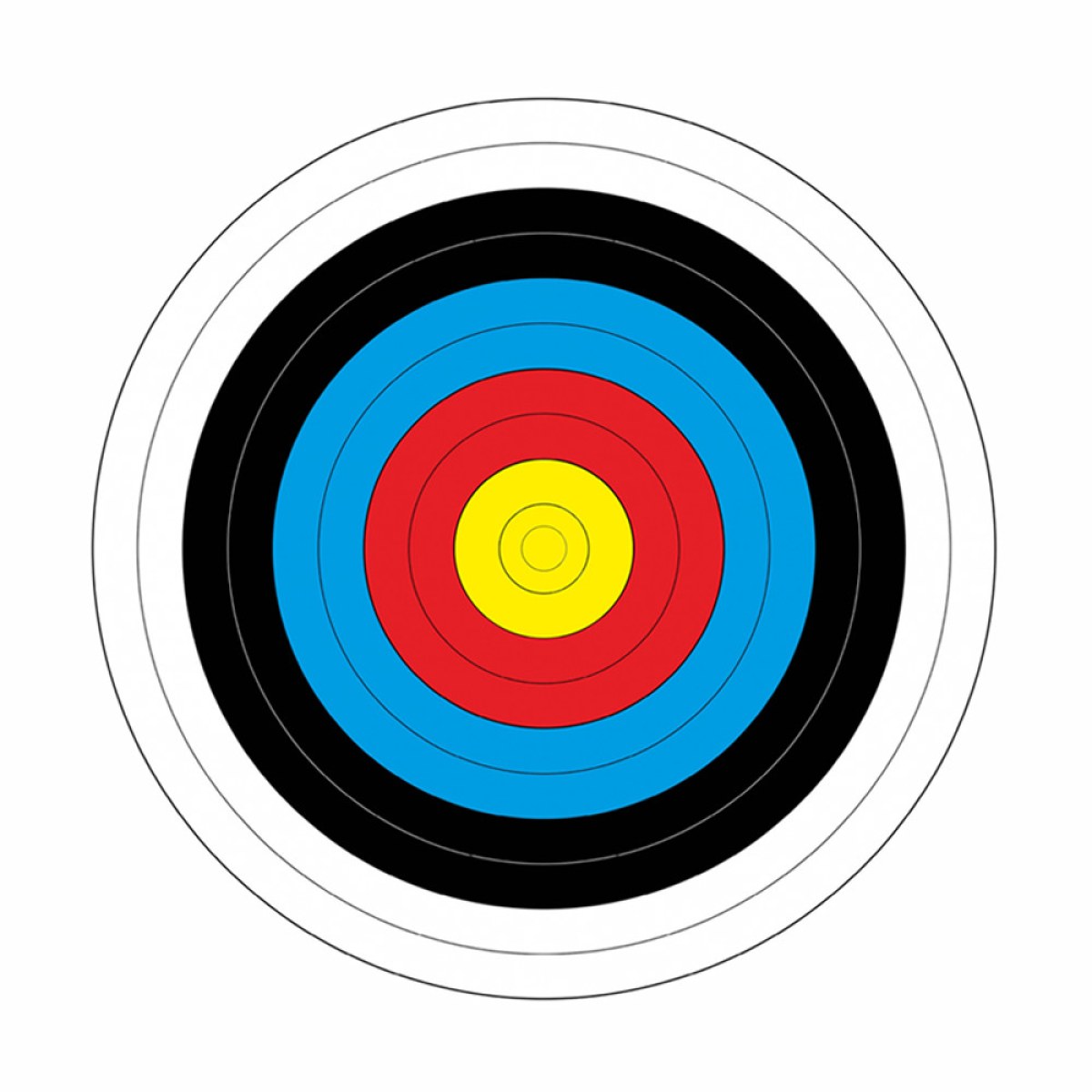 Yate Papierový terč Yate priemer 40 cm 10 ks · záber 1